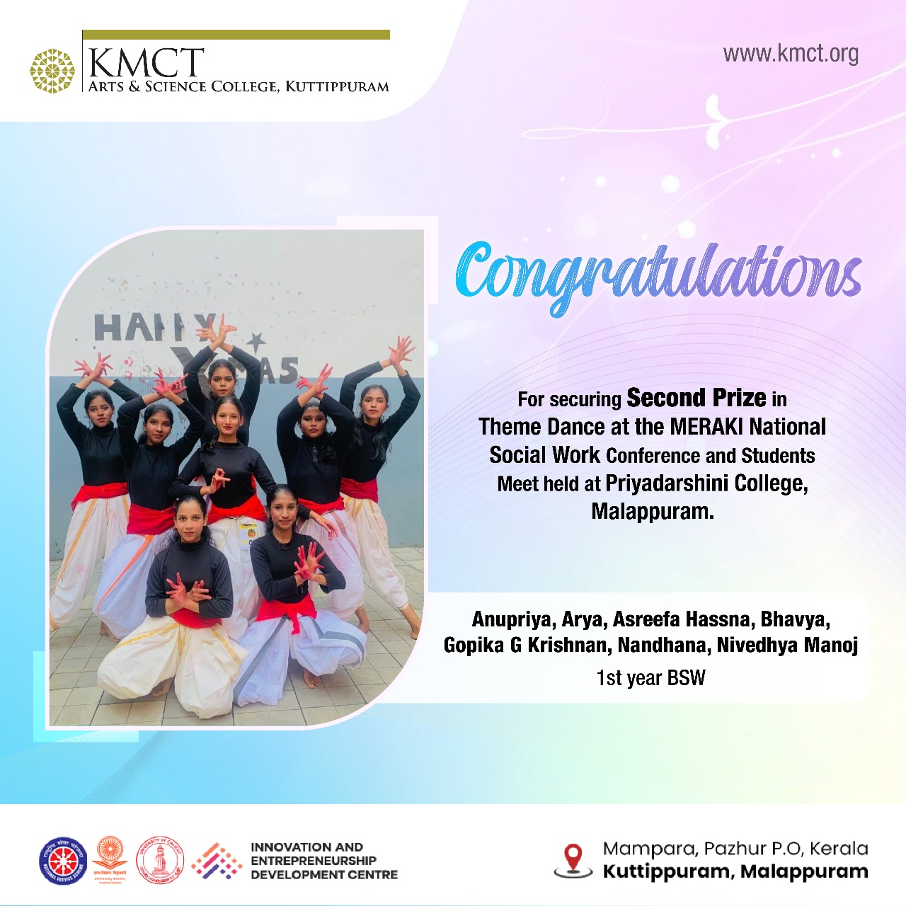 Second Prize in Theme Dance